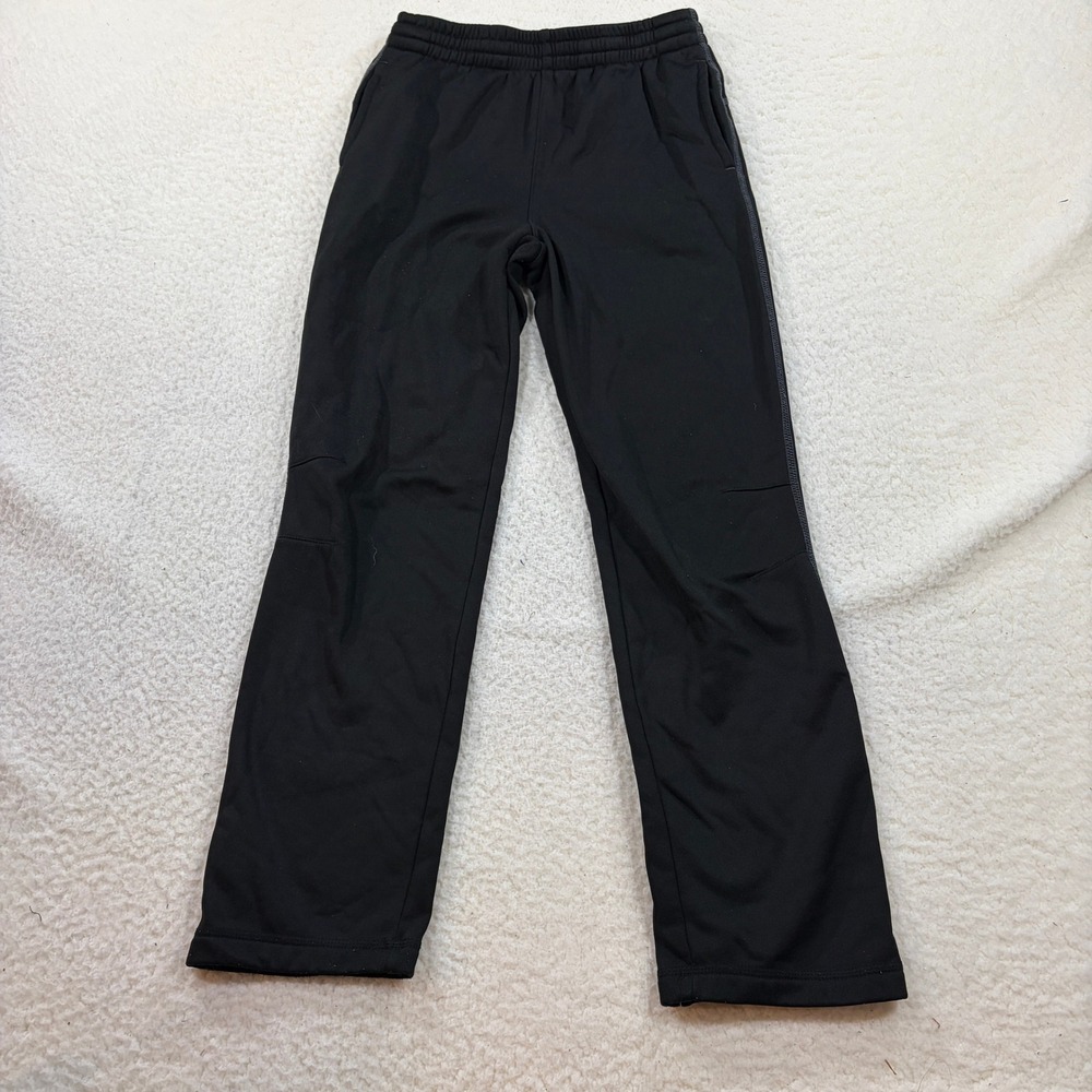 Jordan Pants Boys Large Black Therma-FIT Fleece Sweatpants 1374-023 Straight Leg